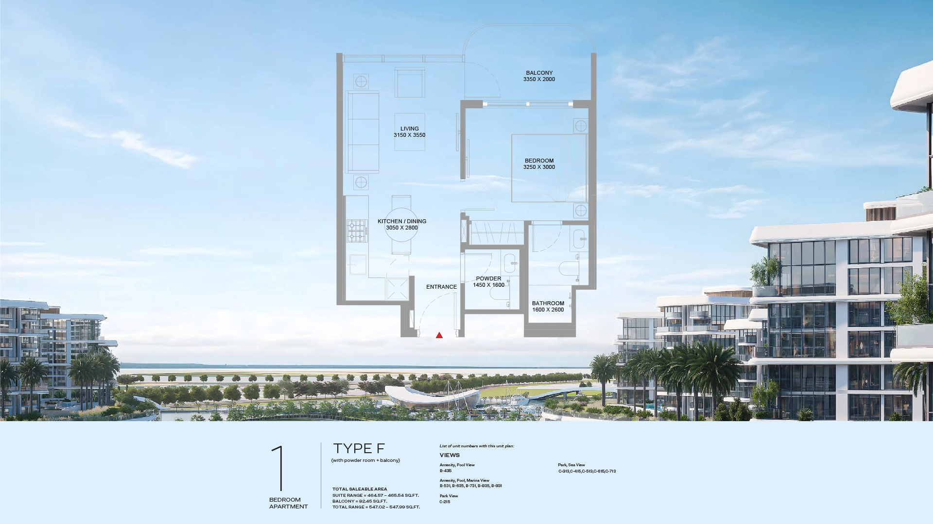1 BR - Type A